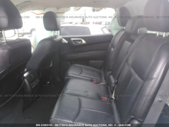 5N1AR2MM4FC641920 - 2015 NISSAN PATHFINDER S/SV/SL/PLATINUM GRAY photo 8