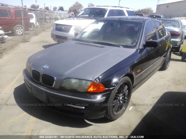 WBAAM5333XFR07082 - 1999 BMW 328 I AUTOMATIC შავი ფოტო 2