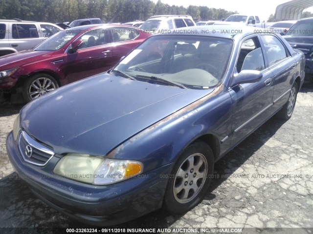 1YVGF22C515237808 - 2001 MAZDA 626 ES/LX BLUE photo 2