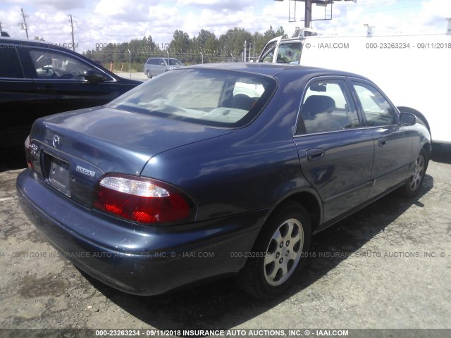 1YVGF22C515237808 - 2001 MAZDA 626 ES/LX BLUE photo 4