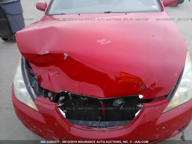 4T1FA38P46U106524 - 2006 TOYOTA CAMRY SOLARA SE/SLE Qırmızı foto 10