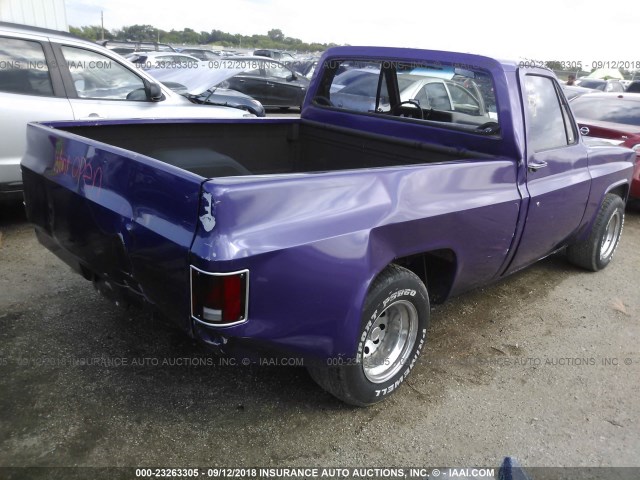 1GTDC14D2ES527738 - 1984 GMC C1500 PURPLE photo 4