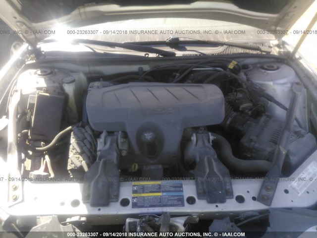 2G2WP552X61177511 - 2006 PONTIAC GRAND PRIX SILVER photo 10