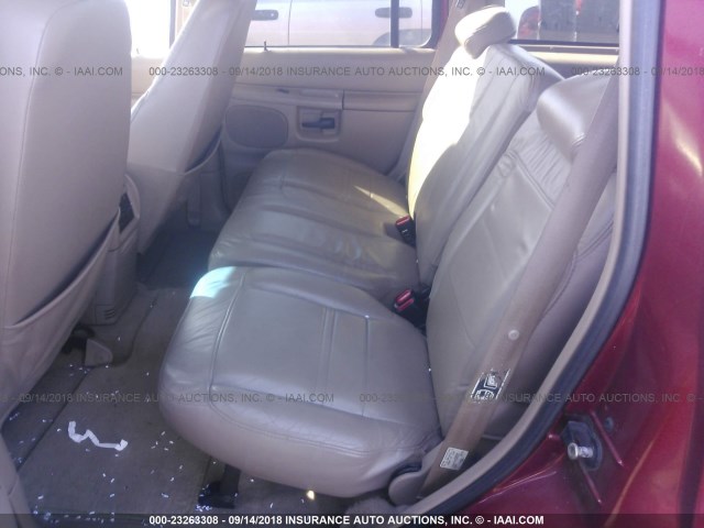 4M2ZU66P7YUJ46588 - 2000 MERCURY MOUNTAINEER  MAROON photo 8