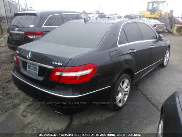 WDDHF8HB4AA164469 - 2010 MERCEDES-BENZ E 350 4MATIC BLACK photo 4