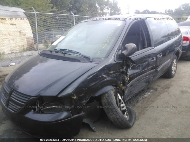 1D4GP24E07B251436 - 2007 DODGE GRAND CARAVAN SE BLACK photo 6