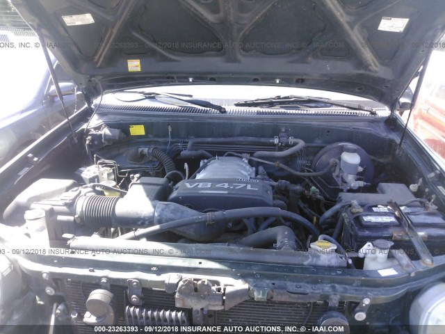 5TBRT34184S446542 - 2004 TOYOTA TUNDRA ACCESS CAB SR5 GREEN photo 10