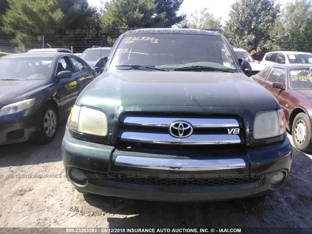 5TBRT34184S446542 - 2004 TOYOTA TUNDRA ACCESS CAB SR5 GREEN photo 6