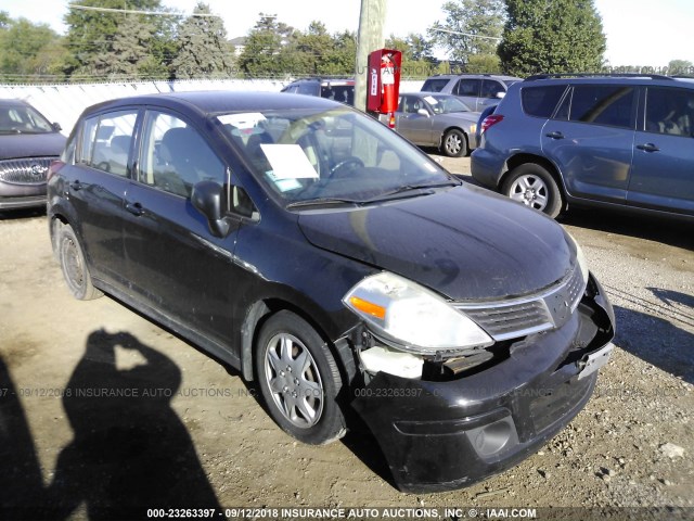 3N1BC13E18L460086 - 2008 NISSAN VERSA S/SL BLACK photo 1