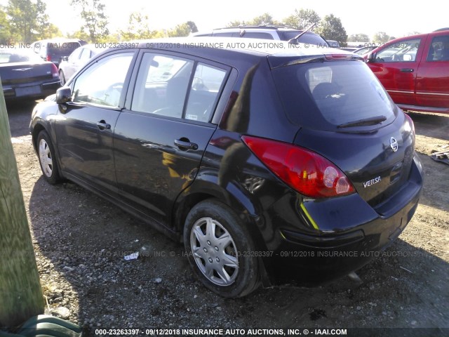 3N1BC13E18L460086 - 2008 NISSAN VERSA S/SL BLACK photo 3