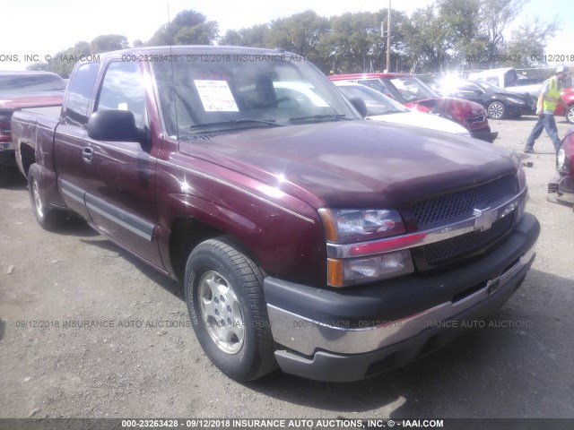 2GCEC19T531162652 - 2003 CHEVROLET SILVERADO C1500 BURGUNDY photo 1