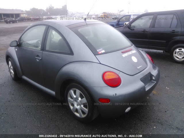 3VWDD21C32M454749 - 2002 VOLKSWAGEN NEW BEETLE GLX 灰色 照片 3