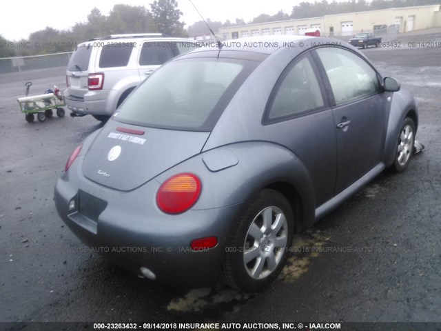 3VWDD21C32M454749 - 2002 VOLKSWAGEN NEW BEETLE GLX 灰色 照片 4