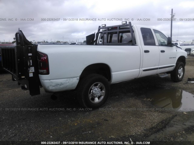 3D7LU38C74G117776 - 2004 DODGE RAM 3500 ST/SLT WHITE photo 4