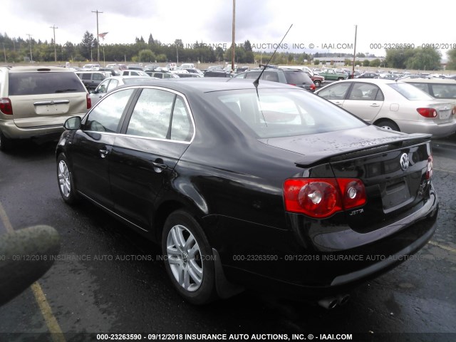 3VWEF71K27M077762 - 2007 VOLKSWAGEN JETTA WOLFSBURG 黑色 照片 3