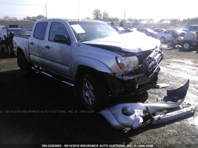 5TELU42N58Z532857 - 2008 TOYOTA TACOMA DOUBLE CAB 银色 照片 1