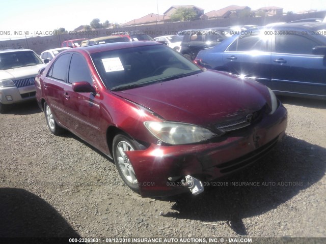 4T1BF30K13U036072 - 2003 TOYOTA CAMRY LE/XLE/SE Bordo foto 1