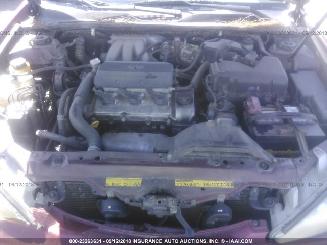 4T1BF30K13U036072 - 2003 TOYOTA CAMRY LE/XLE/SE Bordo foto 10