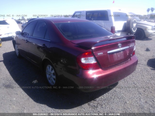 4T1BF30K13U036072 - 2003 TOYOTA CAMRY LE/XLE/SE Bordo foto 3