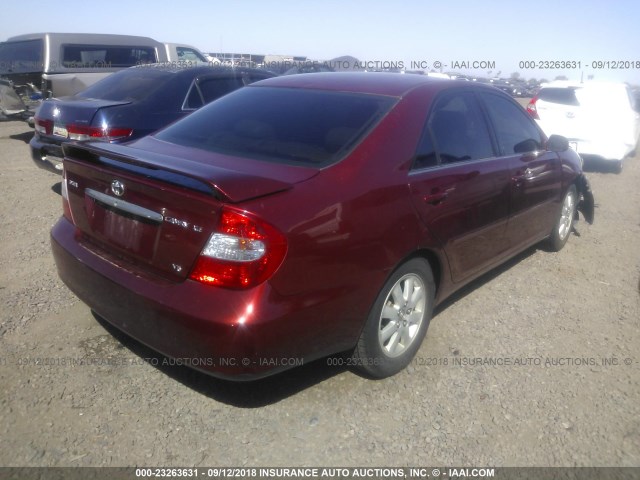 4T1BF30K13U036072 - 2003 TOYOTA CAMRY LE/XLE/SE Bordo foto 4