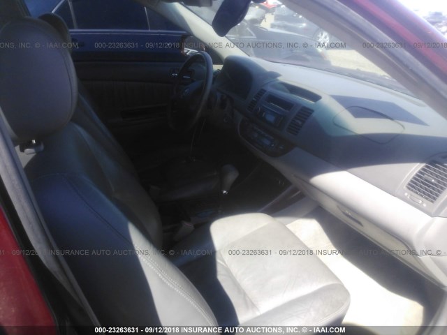 4T1BF30K13U036072 - 2003 TOYOTA CAMRY LE/XLE/SE Bordo foto 5