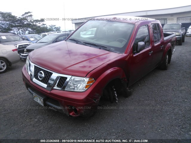 1N6AD0EV4GN751240 - 2016 NISSAN FRONTIER S/SV/SL/PRO-4X RED photo 2