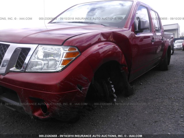 1N6AD0EV4GN751240 - 2016 NISSAN FRONTIER S/SV/SL/PRO-4X RED photo 6
