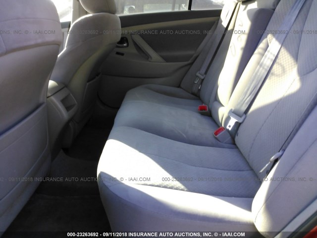 4T1BE46K37U117855 - 2007 TOYOTA CAMRY NEW GENERAT CE/LE/XLE/SE RED photo 8