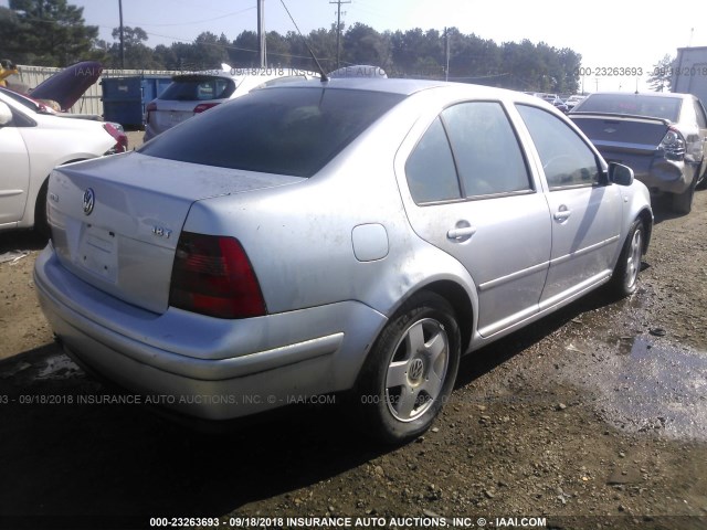 3VWSE69M42M166523 - 2002 VOLKSWAGEN JETTA GLS SILVER photo 4