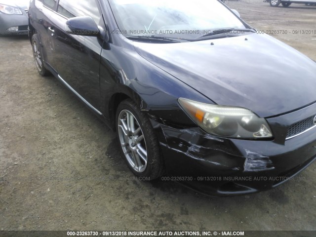 JTKDE167250014589 - 2005 TOYOTA SCION TC BLACK photo 6