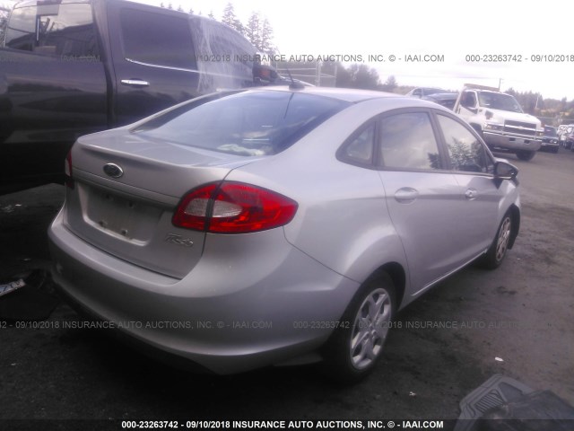 3FADP4AJXCM216182 - 2012 FORD FIESTA S SILVER photo 4