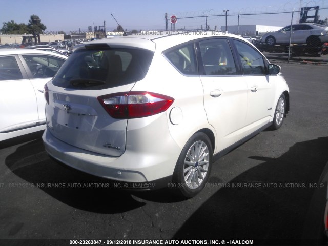 1FADP5BU8DL523660 - 2013 FORD C-MAX SEL WHITE photo 4