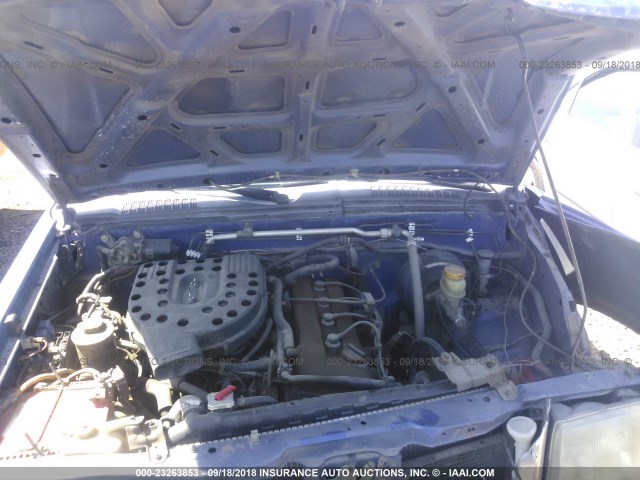 1N6DD21S9WC359160 - 1998 NISSAN FRONTIER XE BLUE photo 10