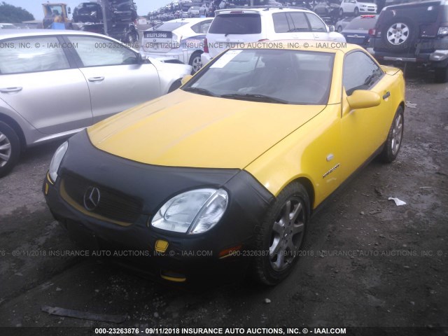 WDBKK47F1XF126894 - 1999 MERCEDES-BENZ SLK 230 KOMPRESSOR YELLOW photo 6