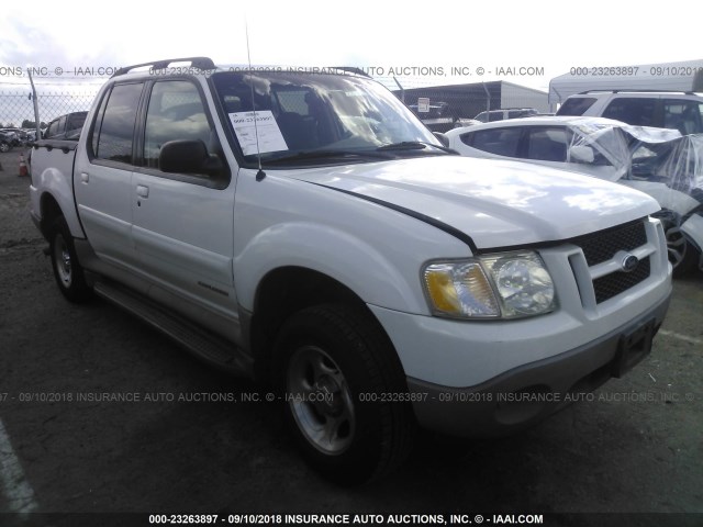 1FMZU67E62UB26032 - 2002 FORD EXPLORER SPORT TR  WHITE photo 1