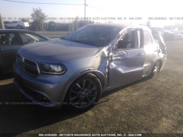 1C4RDHAG7EC561212 - 2014 DODGE DURANGO SXT GRAY photo 2