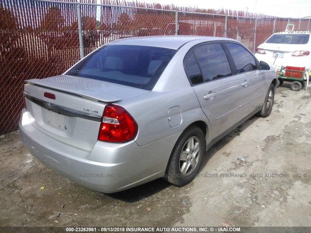 1G1ZT52875F298865 - 2005 CHEVROLET MALIBU LS Gümüş foto 4