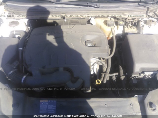 1G1ZC5E18BF357741 - 2011 CHEVROLET MALIBU 1LT თეთრი ფოტო 10