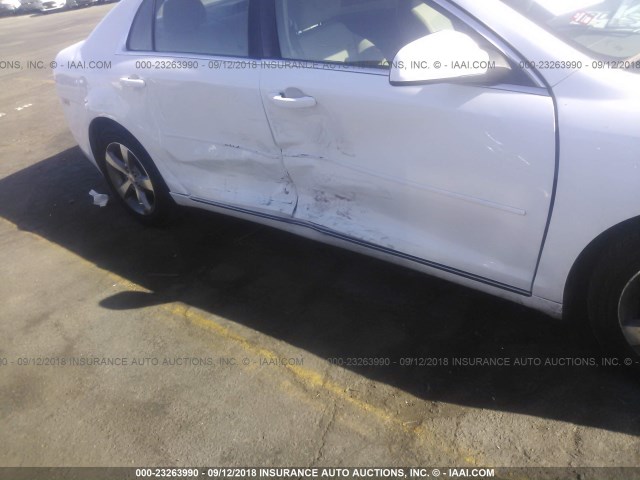 1G1ZC5E18BF357741 - 2011 CHEVROLET MALIBU 1LT თეთრი ფოტო 6