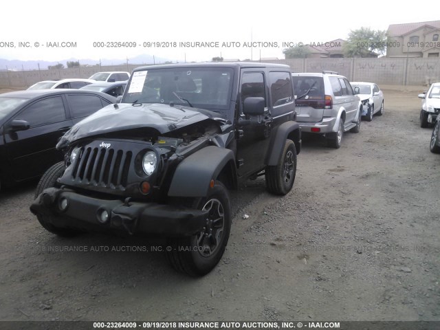1J4AA2D10BL637062 - 2011 JEEP WRANGLER SPORT BLACK photo 2