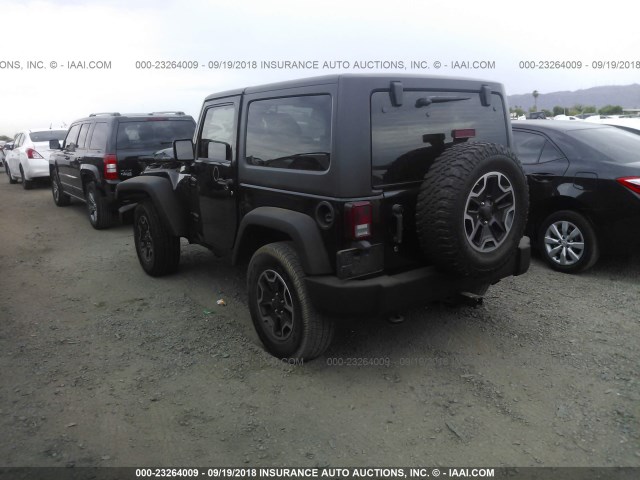 1J4AA2D10BL637062 - 2011 JEEP WRANGLER SPORT BLACK photo 3