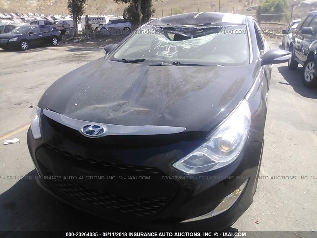 KMHEC4A43CA042047 - 2012 HYUNDAI SONATA HYBRID BLACK photo 6