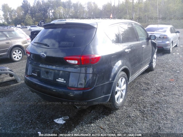 4S4WX85C664404666 - 2006 SUBARU B9 TRIBECA 3.0 H6/3.0 H6 LIMITED BLACK photo 4