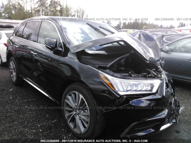 5J8YD4H58JL009898 - 2018 ACURA MDX TECHNOLOGY BLACK photo 1