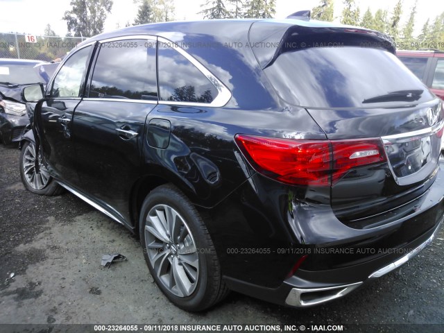 5J8YD4H58JL009898 - 2018 ACURA MDX TECHNOLOGY BLACK photo 3