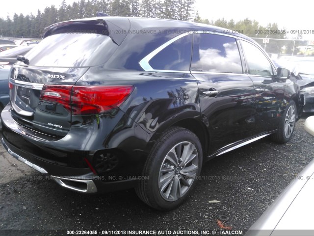 5J8YD4H58JL009898 - 2018 ACURA MDX TECHNOLOGY BLACK photo 4