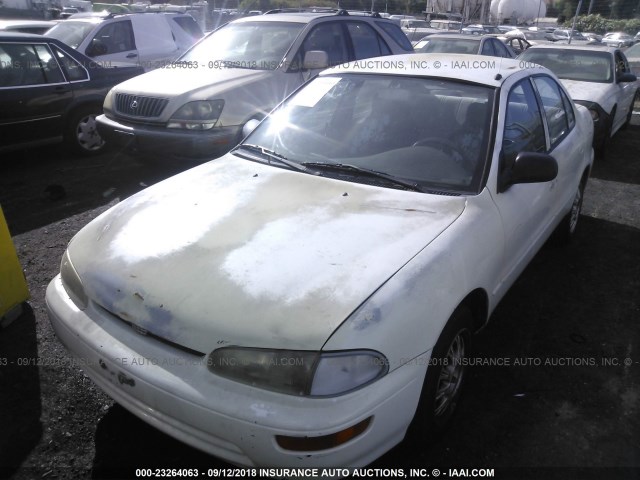 1Y1SK5268VZ442041 - 1997 GEO PRIZM LSI WHITE photo 2