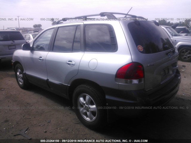 KM8SC13E56U058244 - 2006 HYUNDAI SANTA FE GLS/LIMITED SILVER photo 3