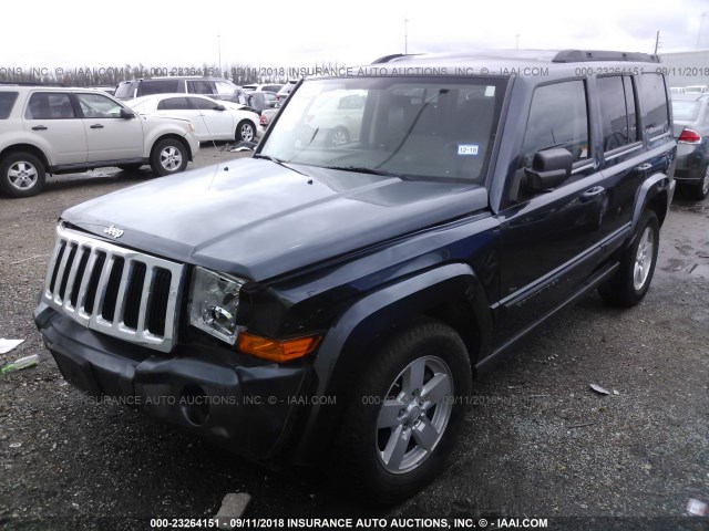 1J8HH48P27C533781 - 2007 JEEP COMMANDER Mavi foto 2