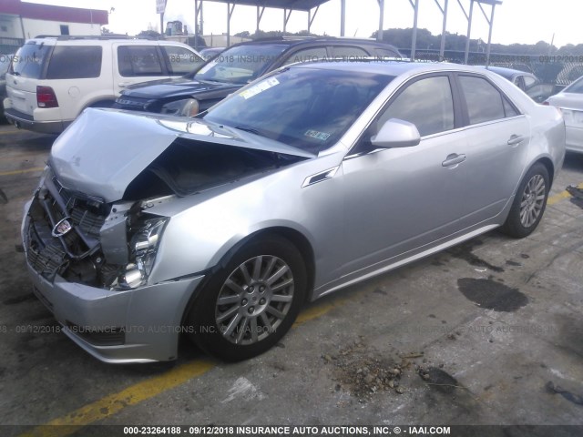 1G6DH5E59C0140566 - 2012 CADILLAC CTS LUXURY COLLECTION SILVER photo 2